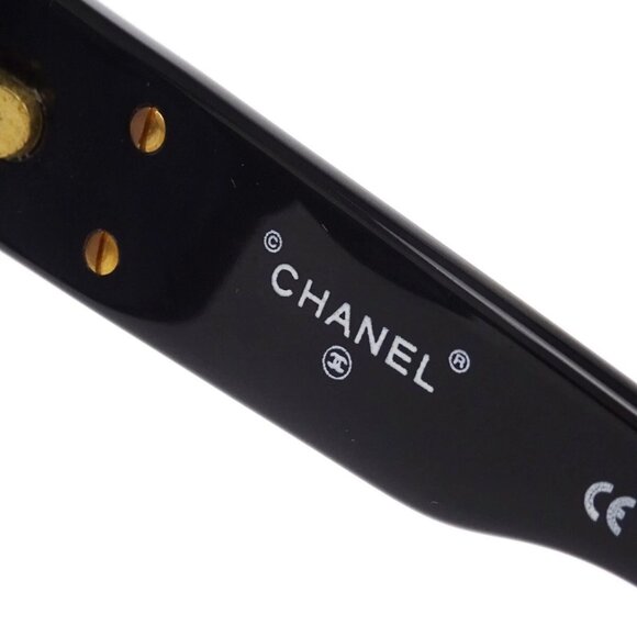Chanel Sunglasses Eyewear Black Small Good - Picture 8 of 12